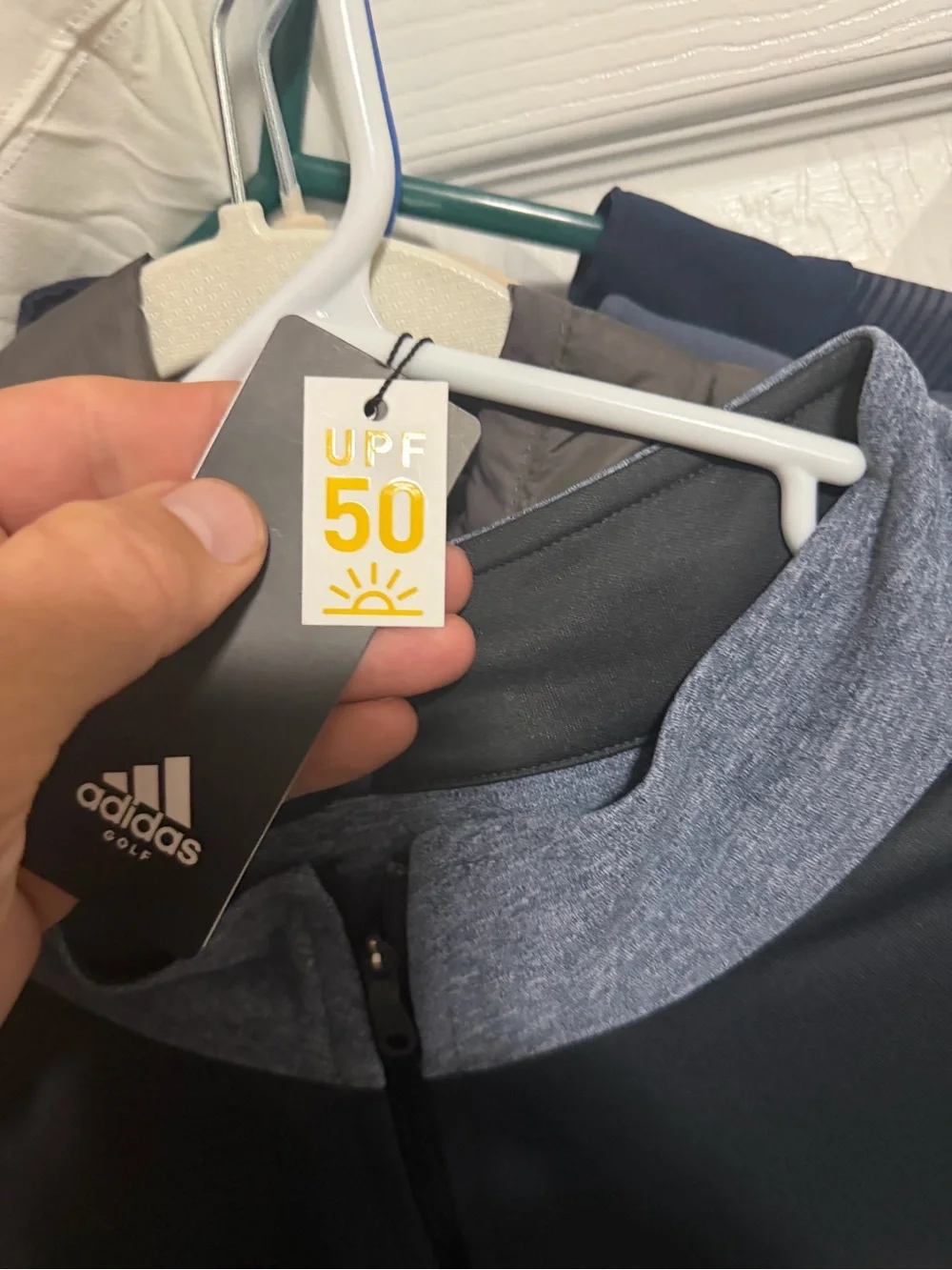 Men's adidas Two-Tone Quarter-Zip Pullover - Black and Heather gray 3XL NWT